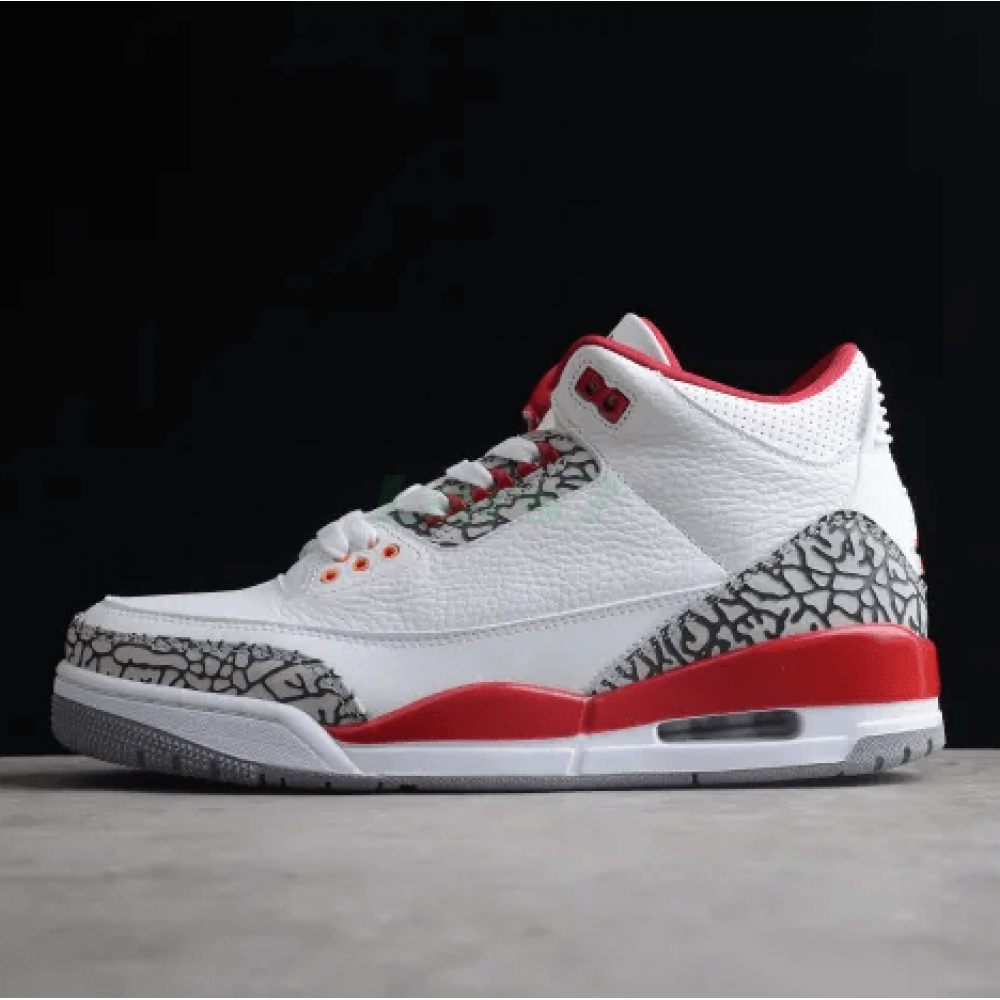 Jordan 3 blanco con rojo sales